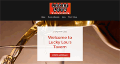 Desktop Screenshot of luckyloustavern.com